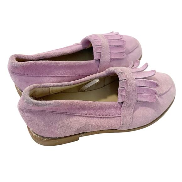 Janie and Jack Purple Suede Loafers - Picture 1 of 11